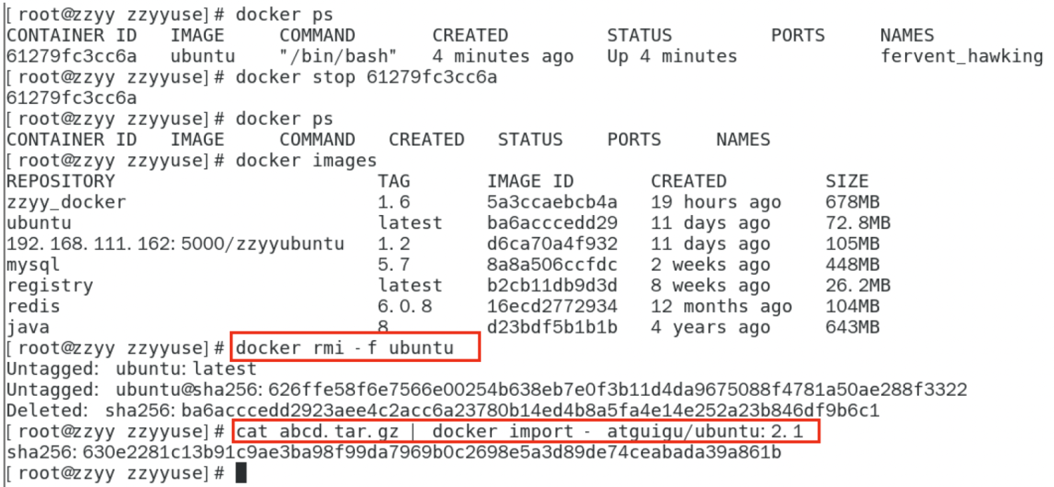 Docker常用命令14